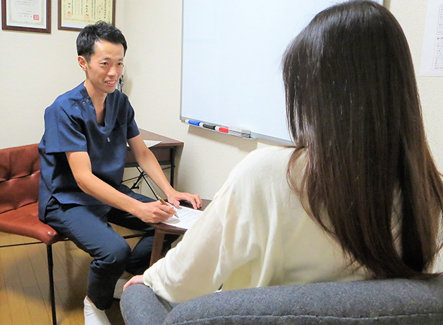 問診表の記入&カウンセリング